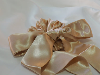 Double Set | Satin Scrunchie + Ribbon